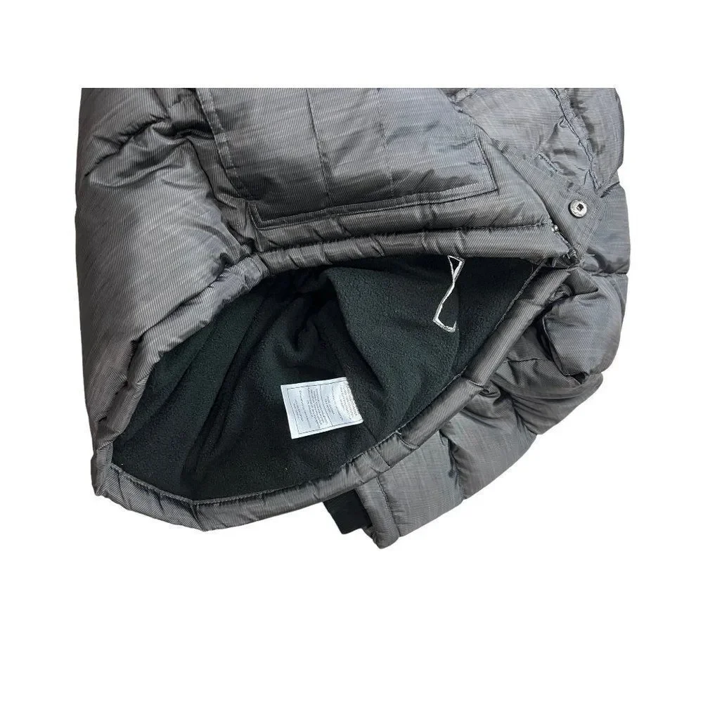 DKNY Youth Parka Size M (10-12) Quilted Coat Fleece Lining Snap Closure‎